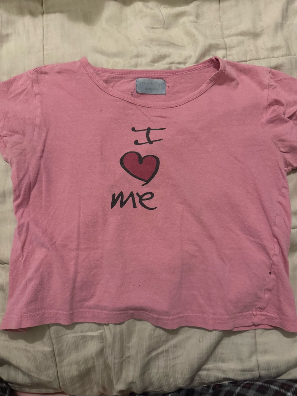 Girls' Pink 'I ♥ Me' Short Sleeve Graphic Tee